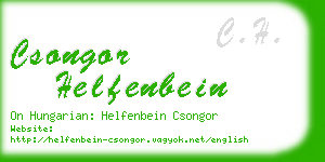 csongor helfenbein business card